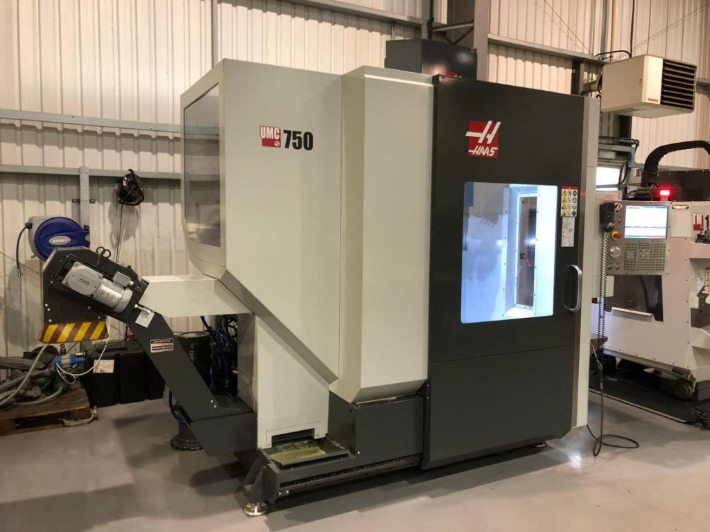 HAAS UMC750 5 Axis Vertical Machining Centre. Haas Control. Year 2017