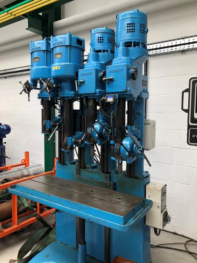 HERBERT 4 Spindle Pedestal Drill GM Machinery