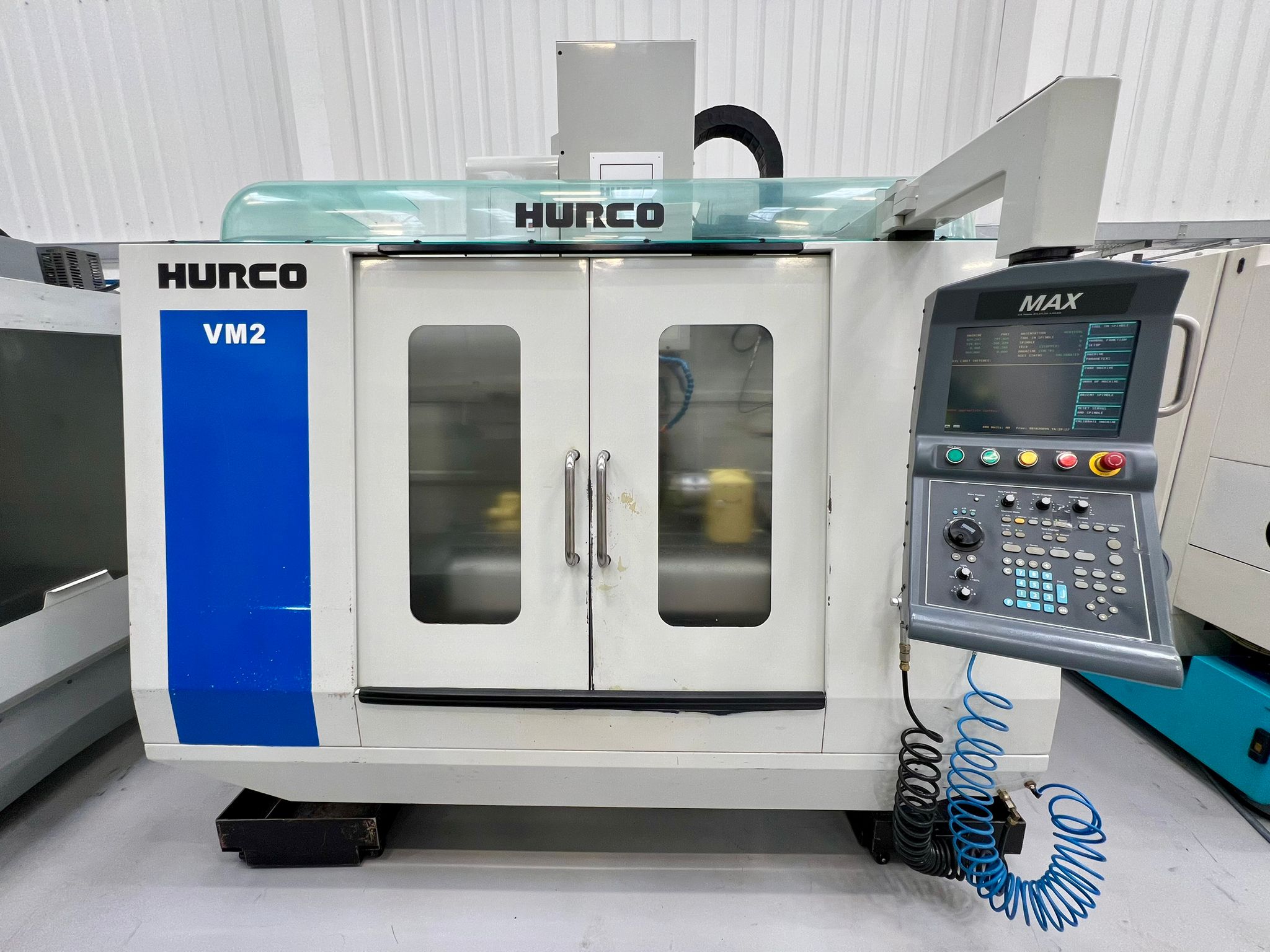 Vertical Machining Centres/HURCO VM2 Vertical Machining Centre with Nikken CNC202YA 4th Axis Attachment. Year 2006