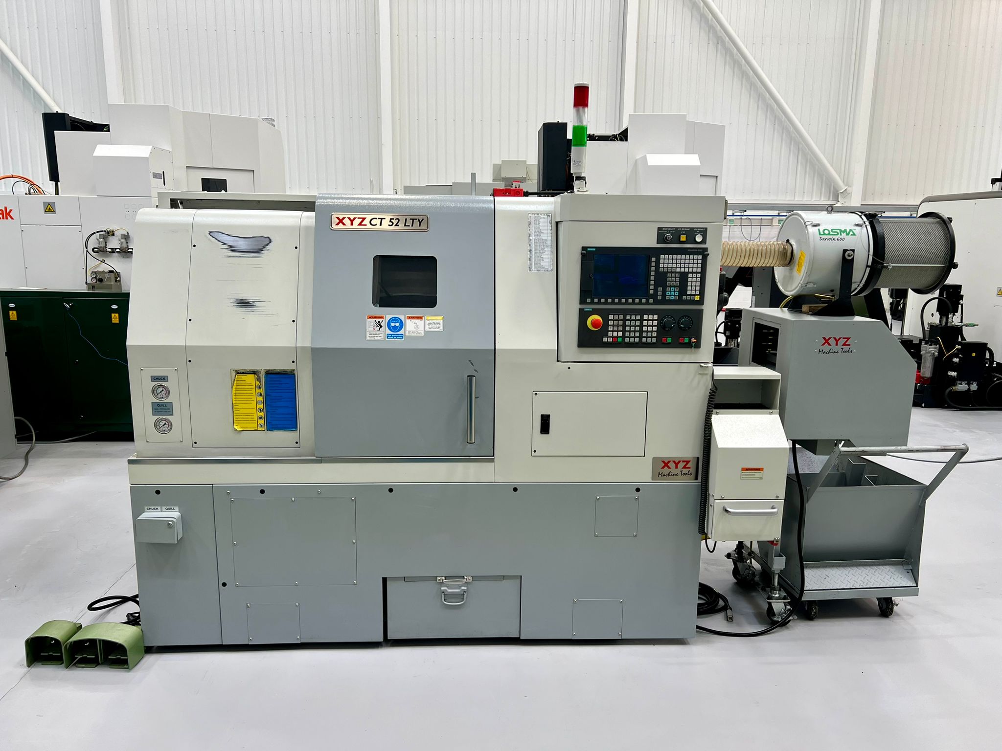 Lathes (CNC and Manual)/XYZ CT52 LTY CNC Lathe with Y Axis & Driven Tooling. Siemens Sinumerik 828D Control. Year 2015