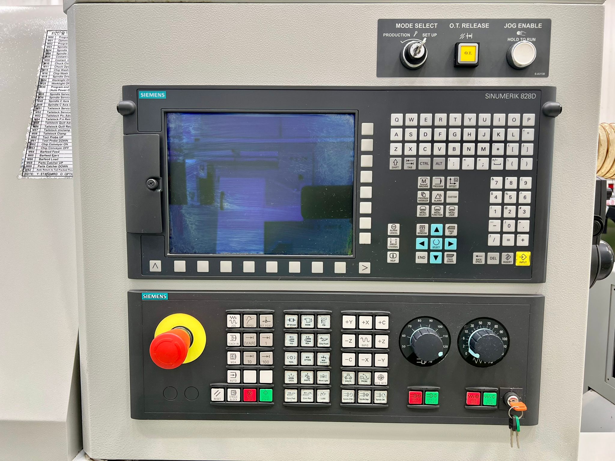 Lathes (CNC and Manual)/XYZ CT52 LTY CNC Lathe with Y Axis & Driven Tooling. Siemens Sinumerik 828D Control. Year 2015