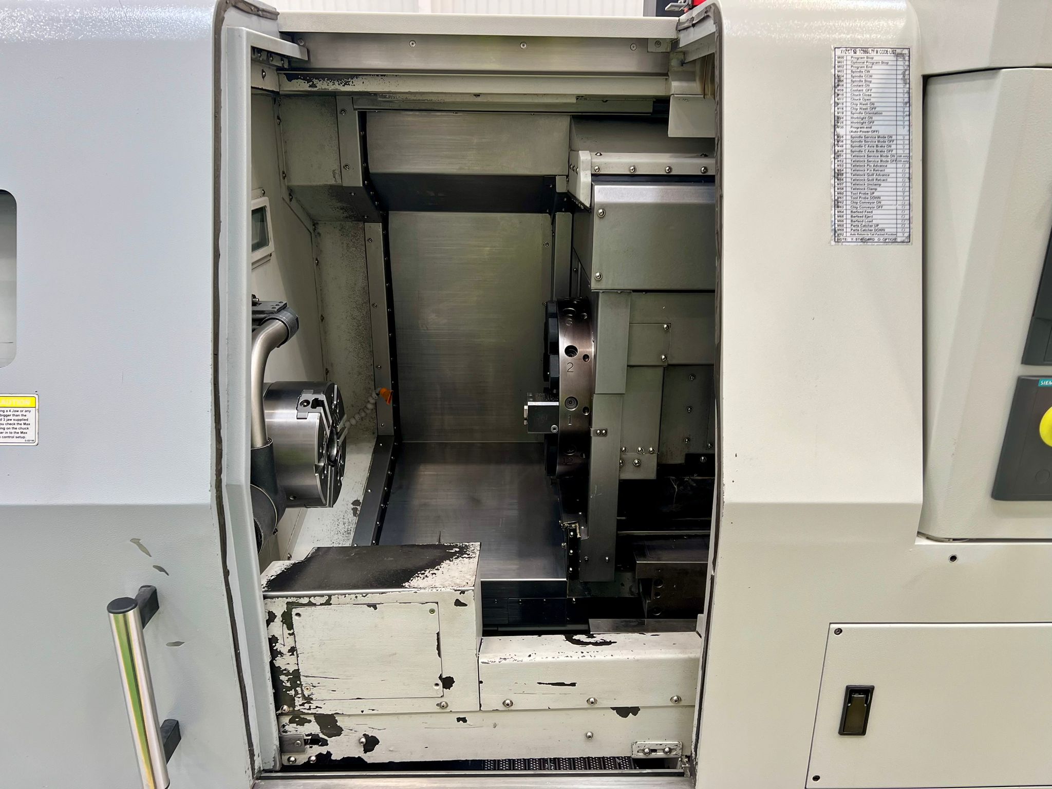 Lathes (CNC and Manual)/XYZ CT52 LTY CNC Lathe with Y Axis & Driven Tooling. Siemens Sinumerik 828D Control. Year 2015